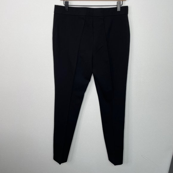 AKRIS PUNTO Switzerland Black Stretch Knit Pants Tapered Ponte Work - Picture 4 of 9